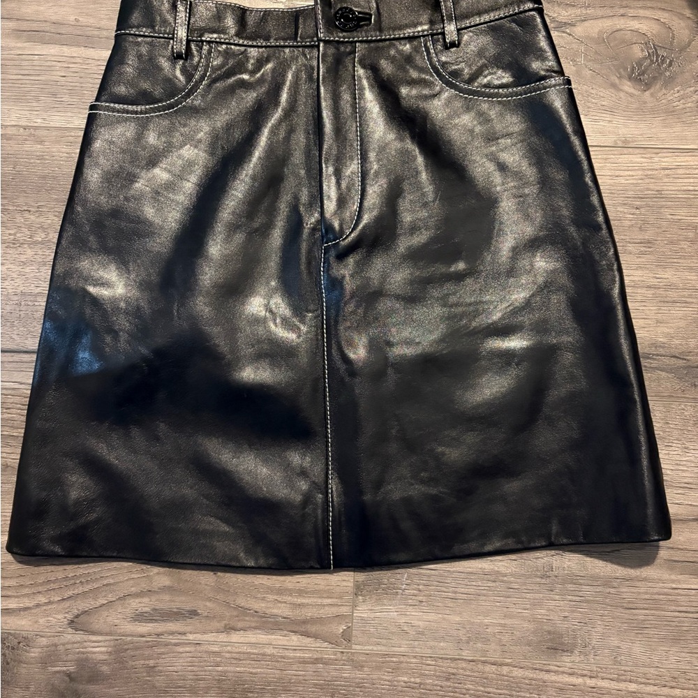 Sandro Black Mini A-Line Skirt